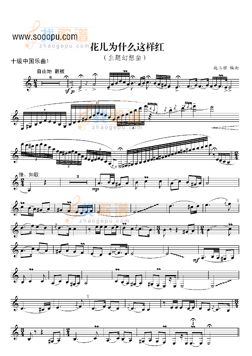 十级中国乐曲花开为什么这样红