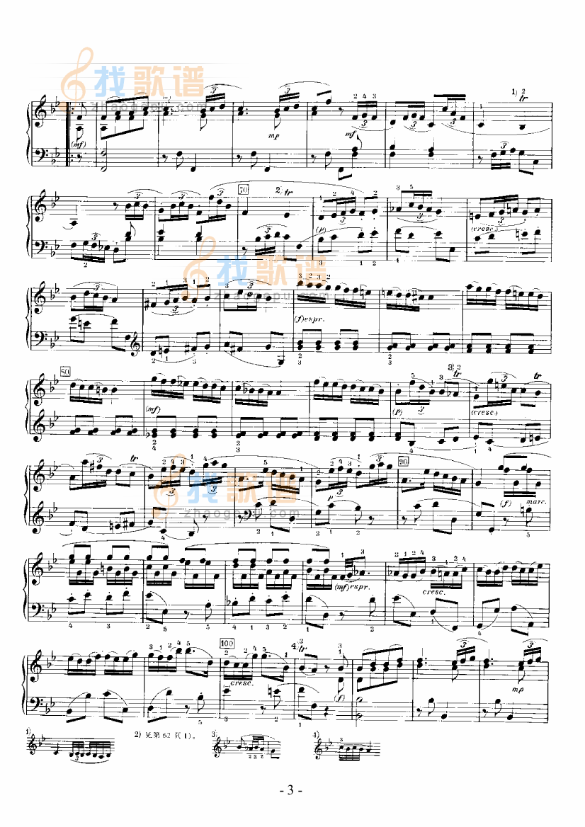 降B大调奏鸣曲(帕蒂塔) 