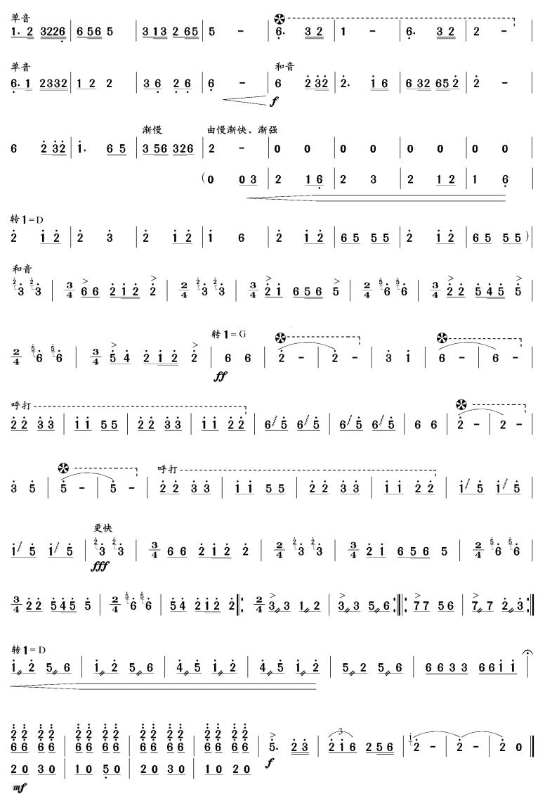 舂米(笙谱)