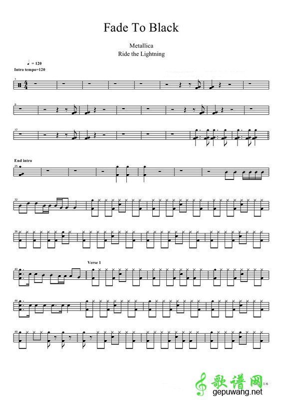 Fade to black(Metallica)