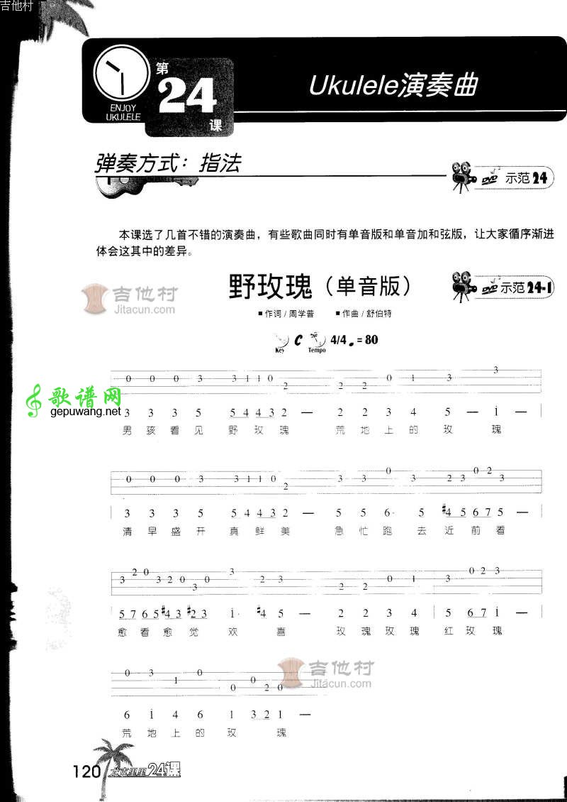 野玫瑰ukulele