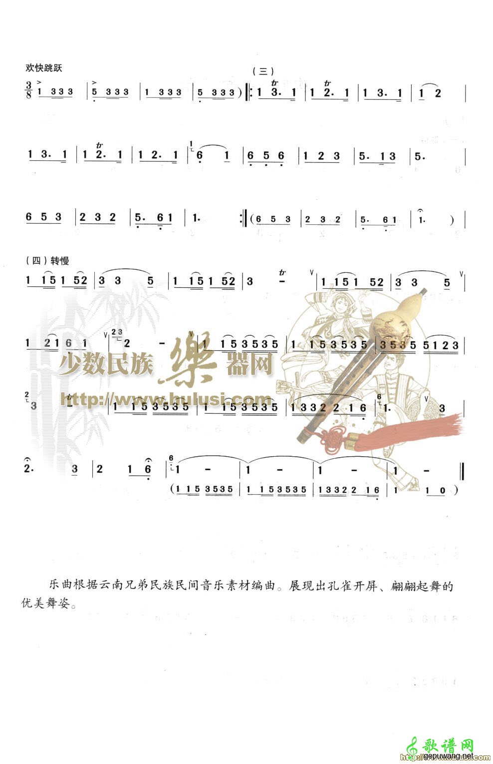欢快的金孔雀