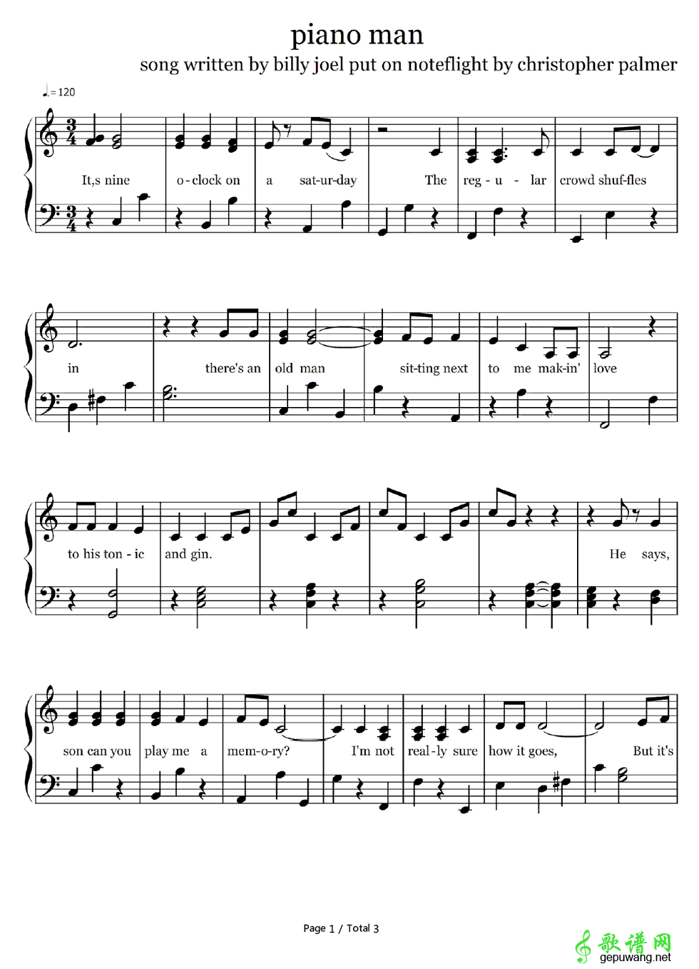 Piano Man Billy Joel-Piano Man  
