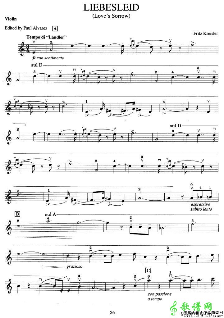 LIEBESFREUD（Love's Sorrow [爱的悲怆]）
