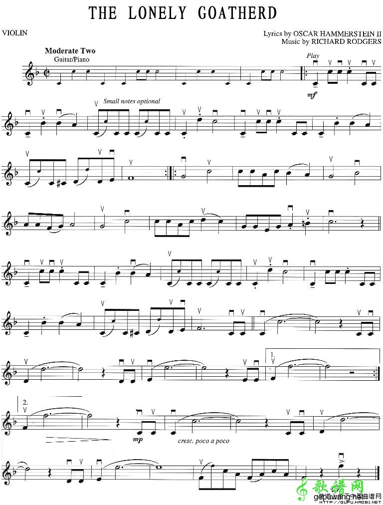 THE LONELY GOATHERD（孤独的牧羊人）