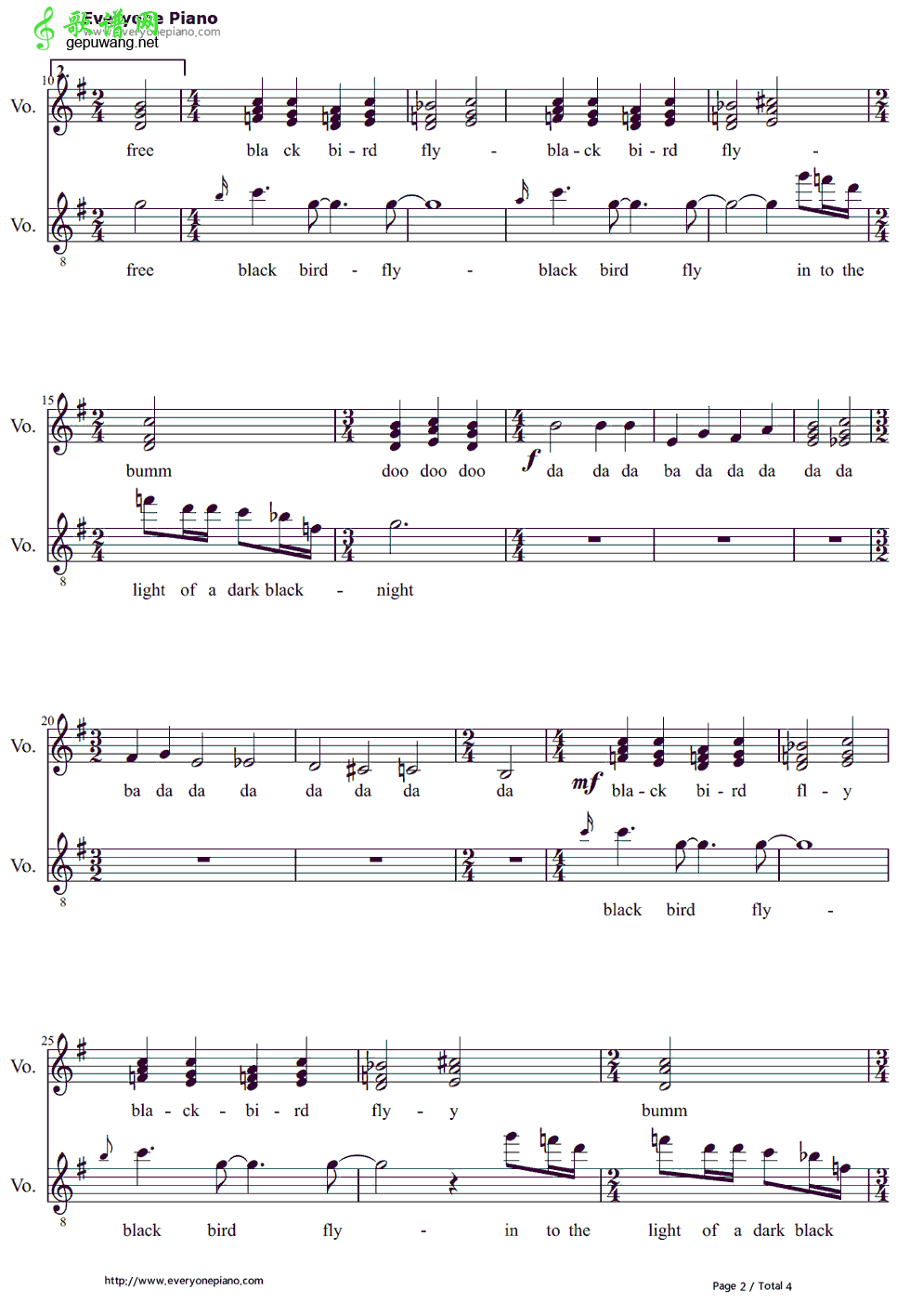 Blackbird The Beatles-Blackbird 