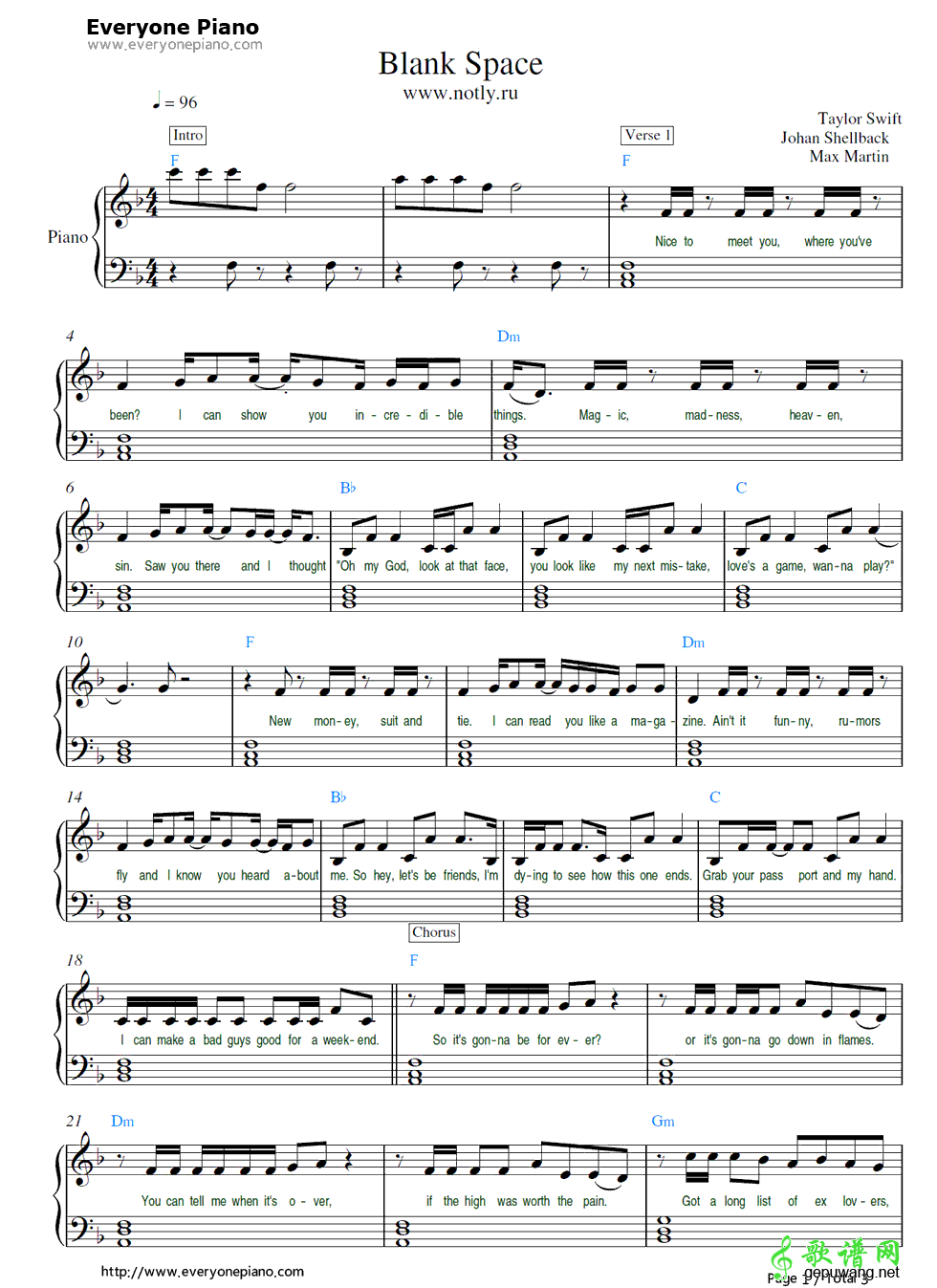 Blank Space Taylor Swift-Blank Space  