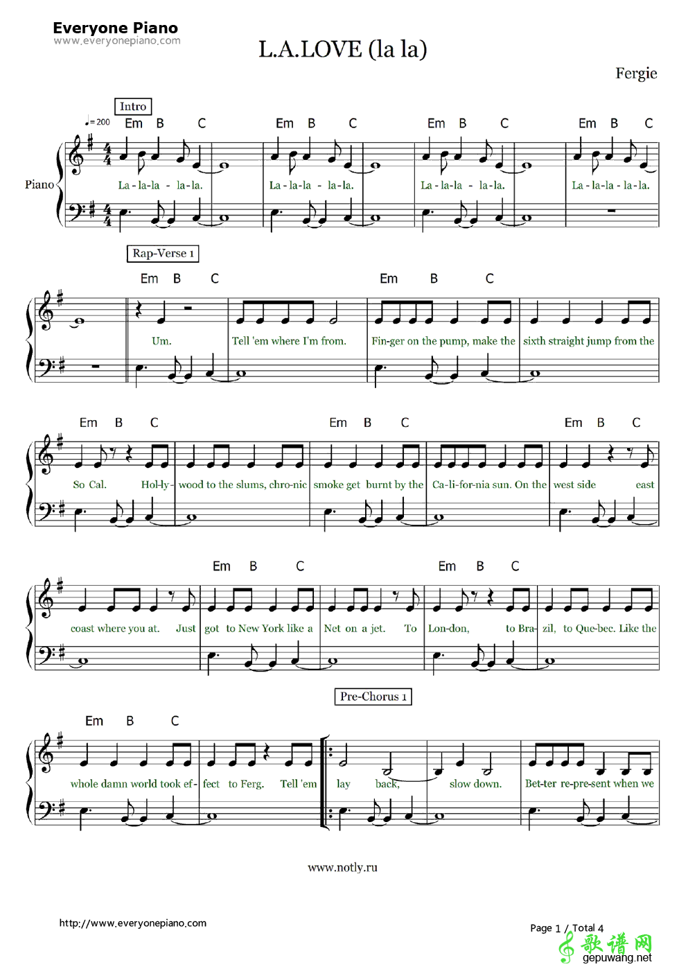 L.A.Love(La La) Fergie-L.A.Love(La La)  