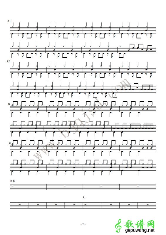 Catch My Breath（Kelly Clarkson）爵士鼓谱