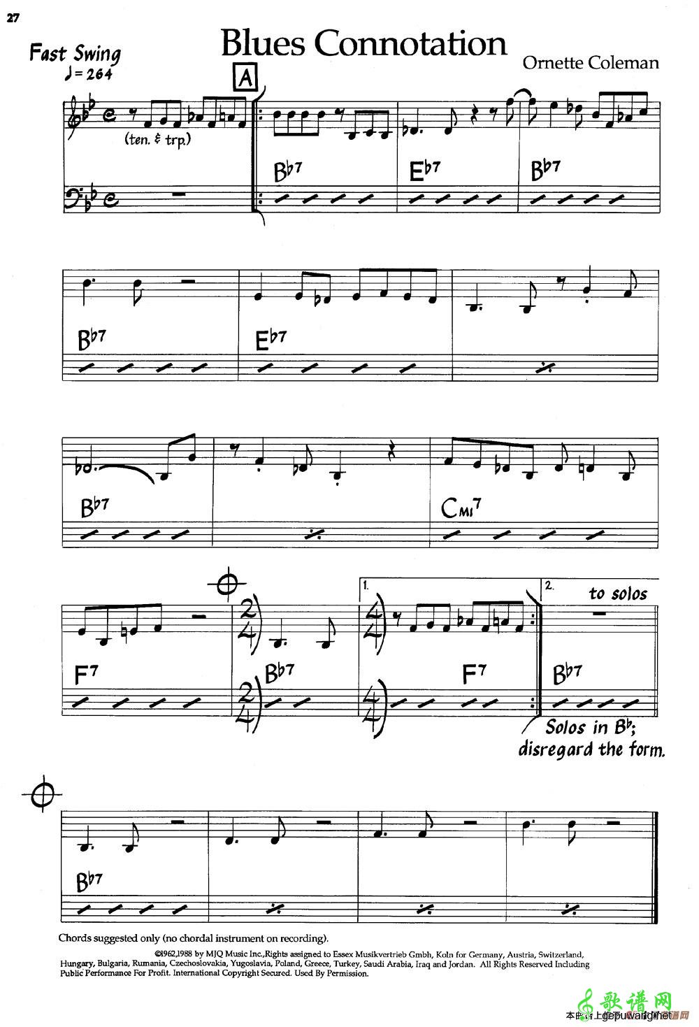 Blues Connotation  