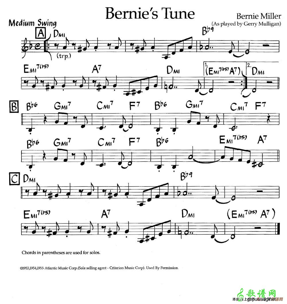 Bernie's Tune  