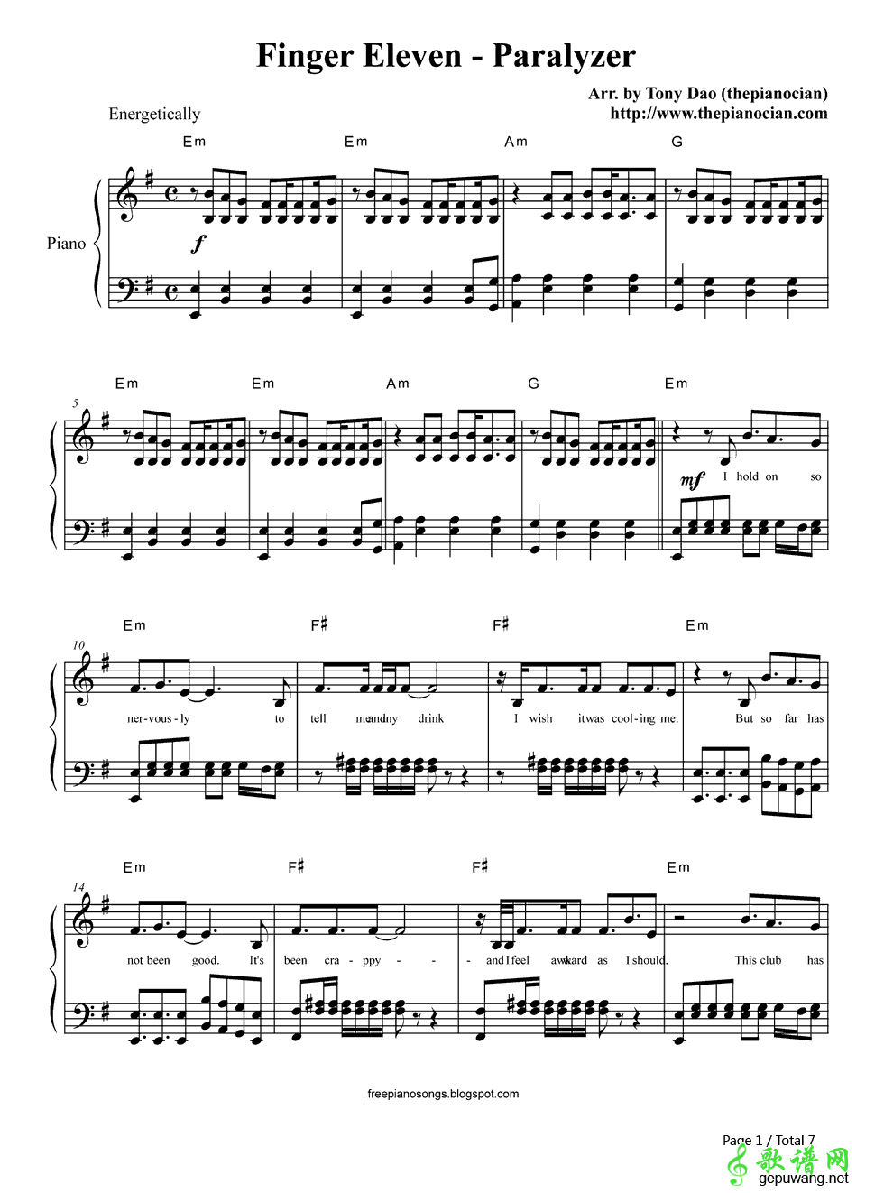 Paralyzer Finger Eleven-Paralyzer  