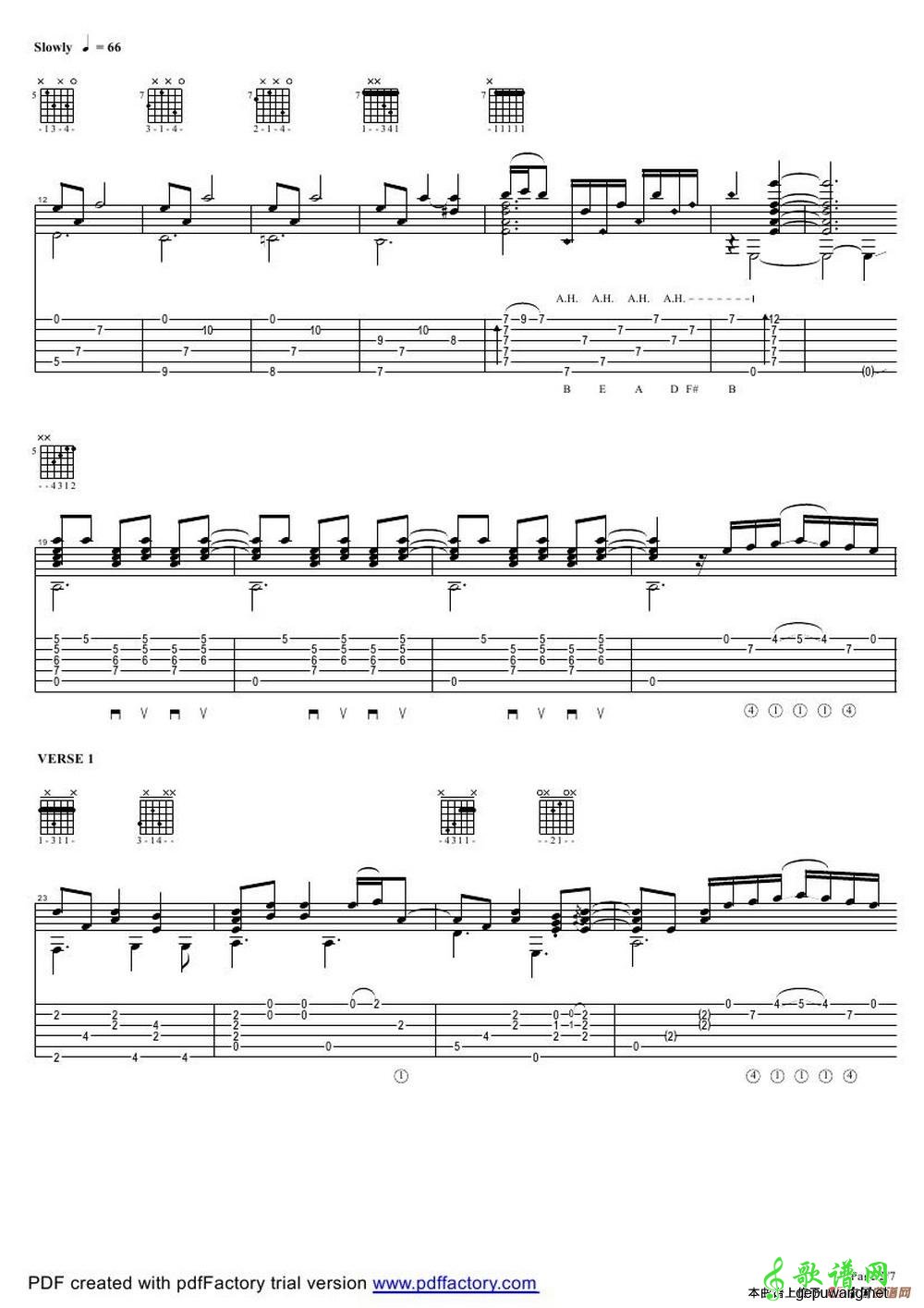 questions Tommy Emmanuel（吉它谱）