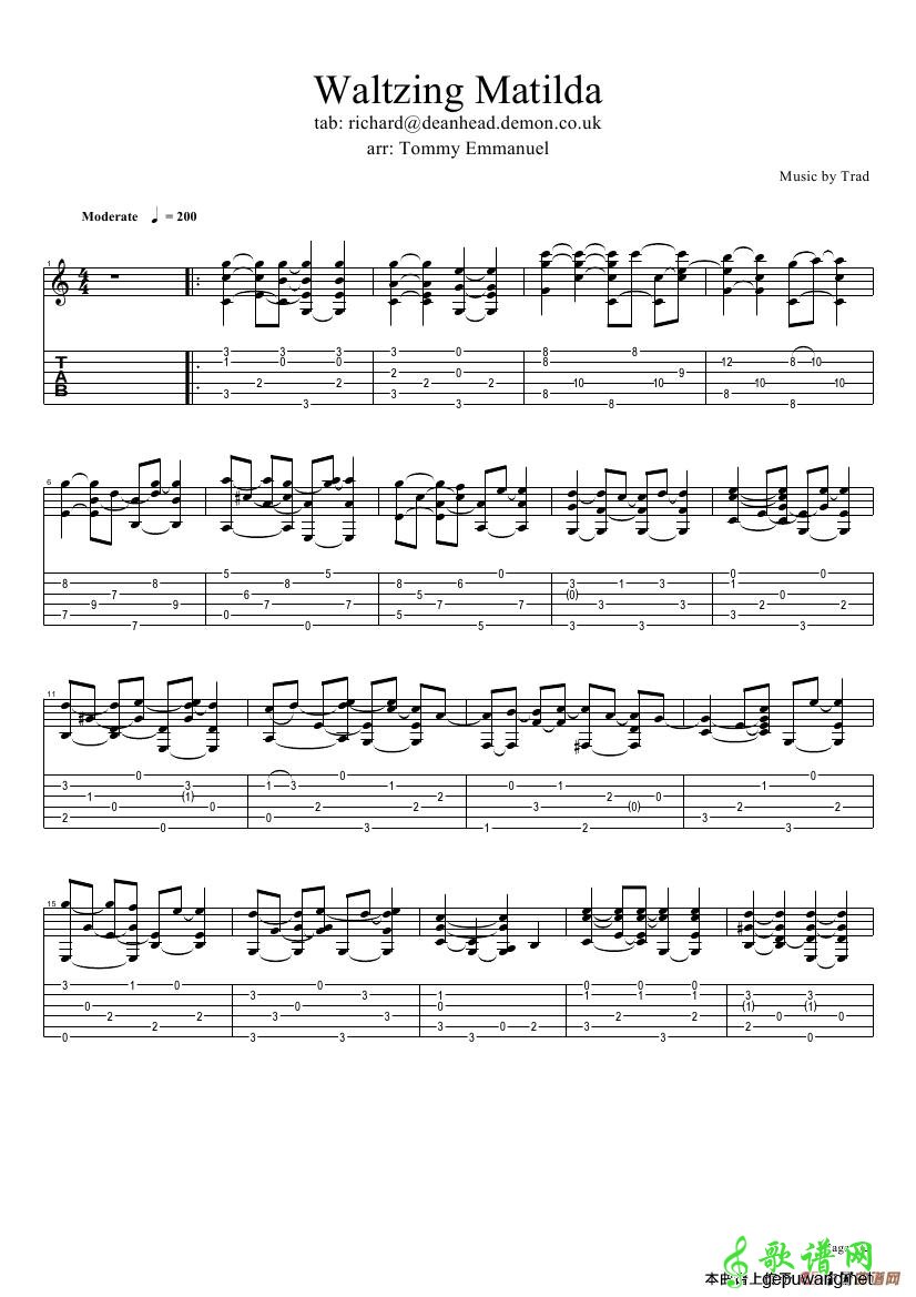 waltzing matilda