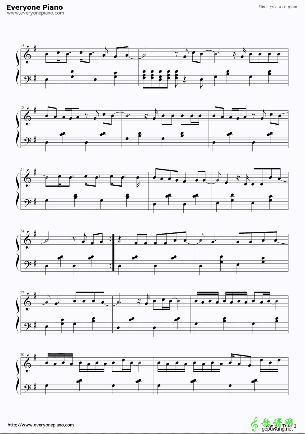 When You're Gone 艾薇儿When You're Gone 