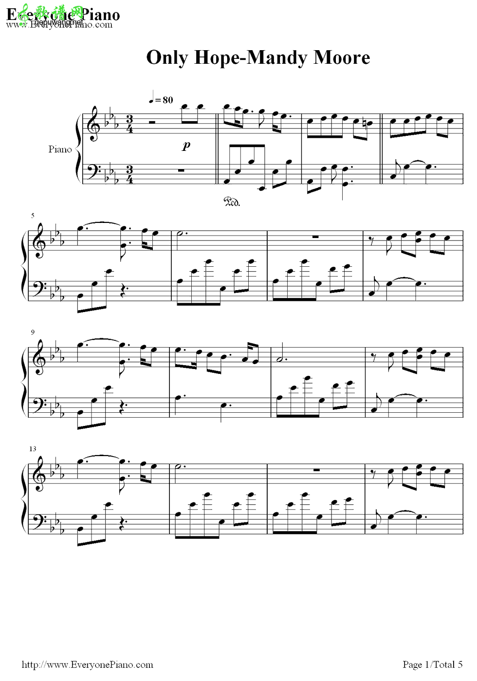 Only Hope Mandy Moore-Only Hope  