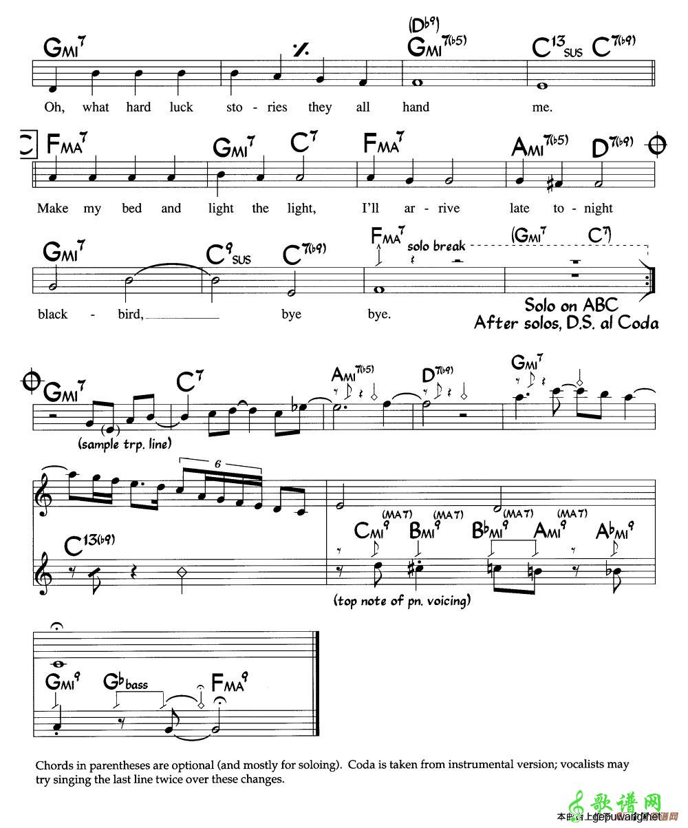Bye Bye Blackbird  