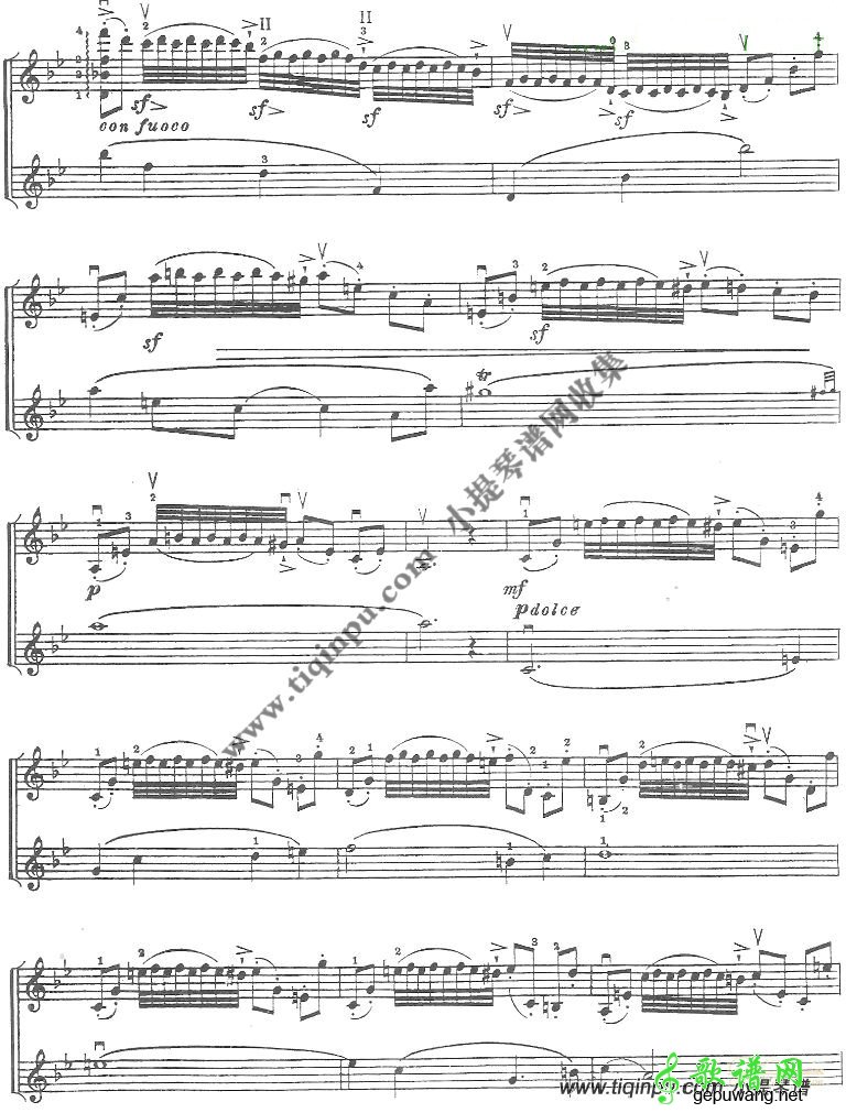 维尼亚夫斯基《练习曲》OP.18（第1首）