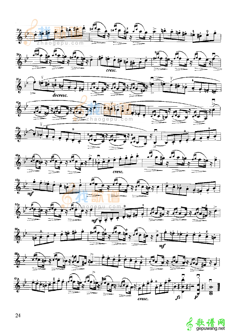 开塞小提琴练习曲36首12