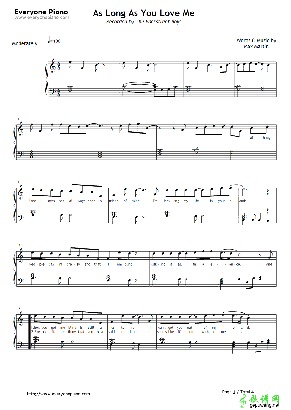 As Long as You Love Me Backstreet Boys-As Long as Y