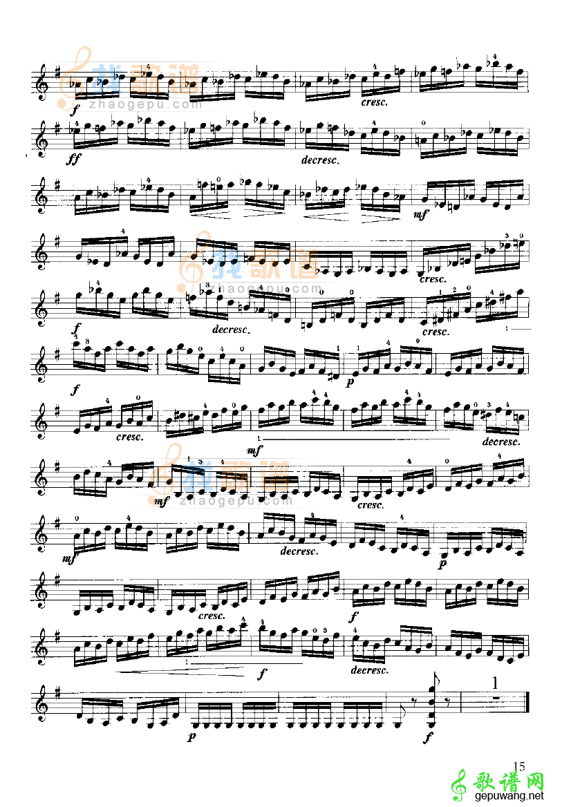 开塞小提琴练习曲36首9