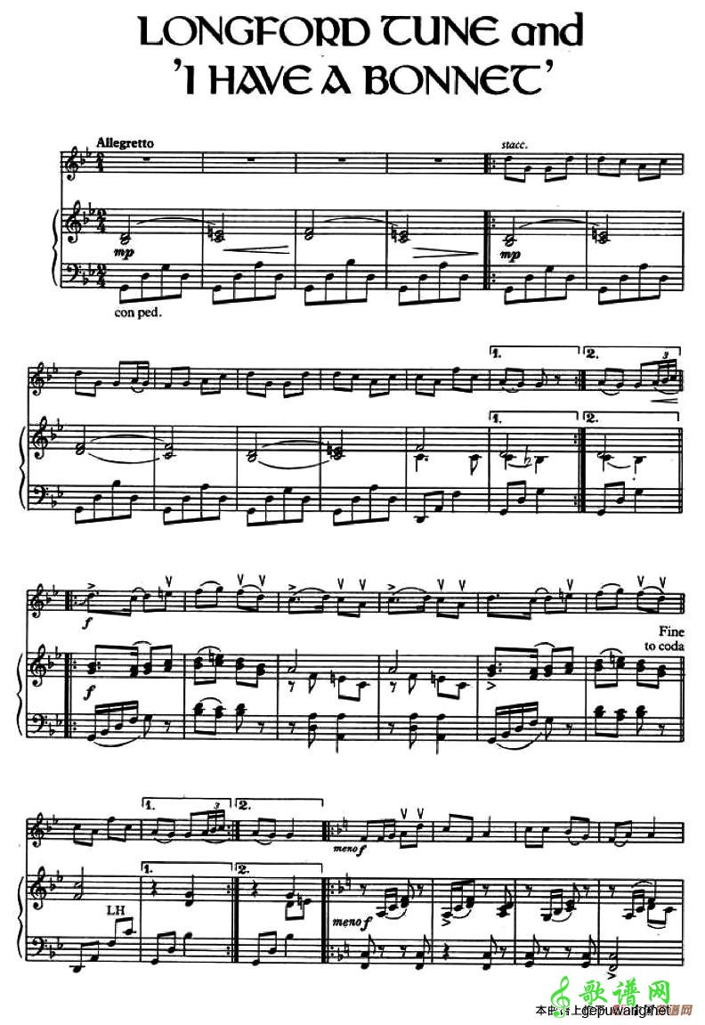 Longford Tune and ‘I Have a Bonnet’