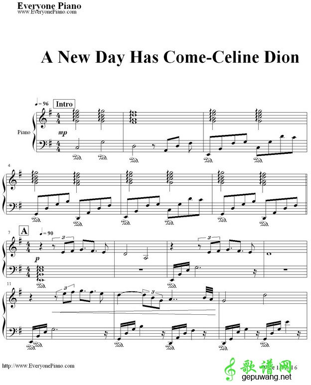 A New Day Has Come（真爱来临）  