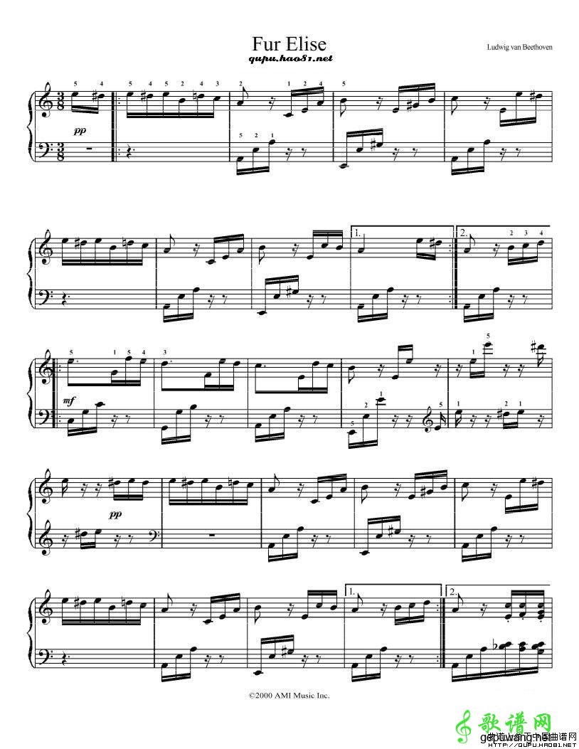 献给爱丽丝 _For Elise 