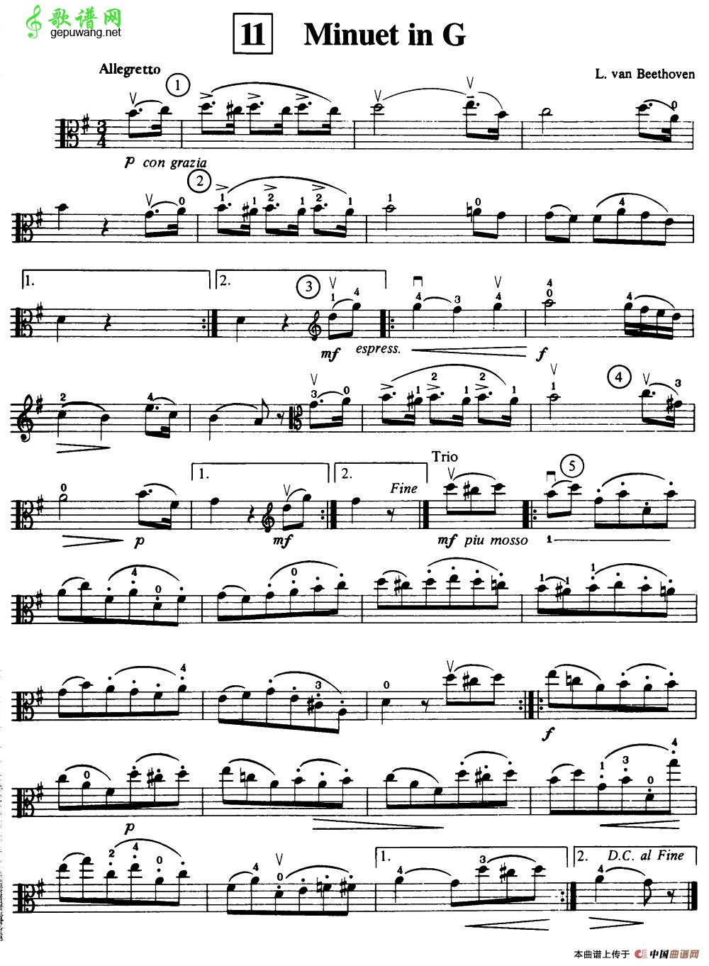 Minuet in G