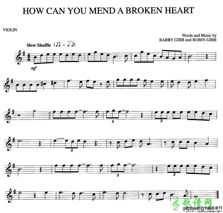 HOW CAN YOU MEND A BROKEN HEART