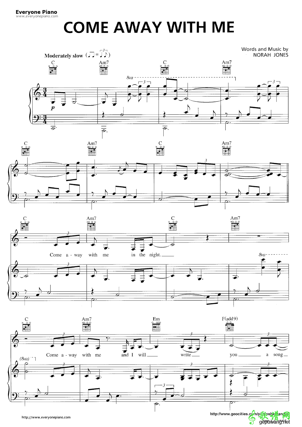 Come Away with Me Norah Jones