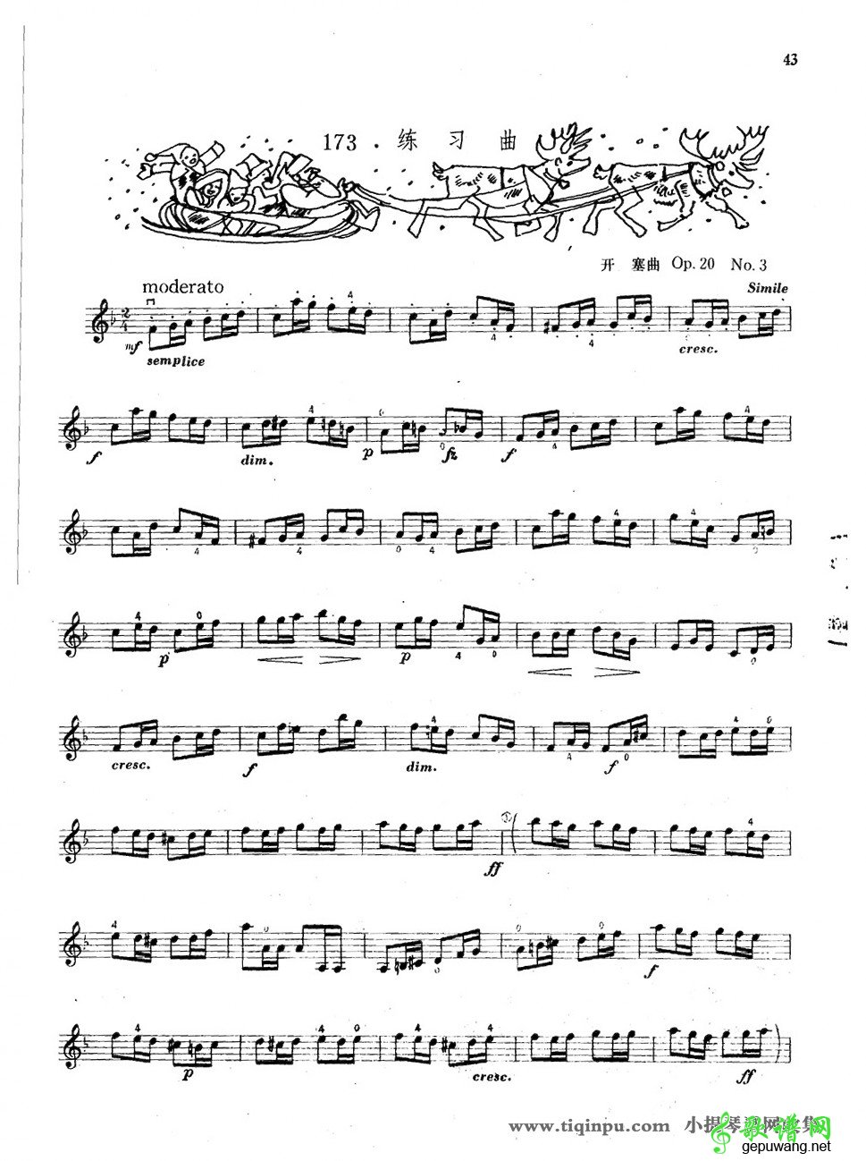 沃尔法特OP20 NO3练习曲 