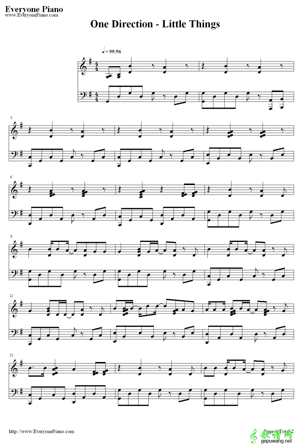Little Things One Direction-Little Things 