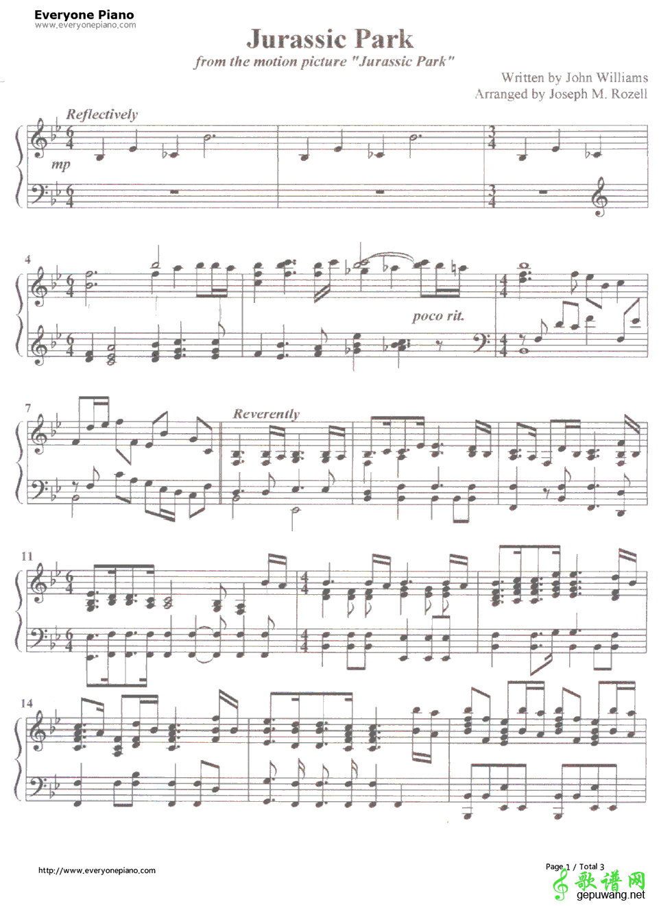 Jurassic Park Main Theme  