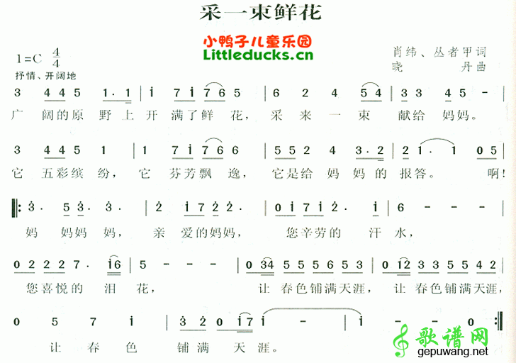 采一束鲜花
