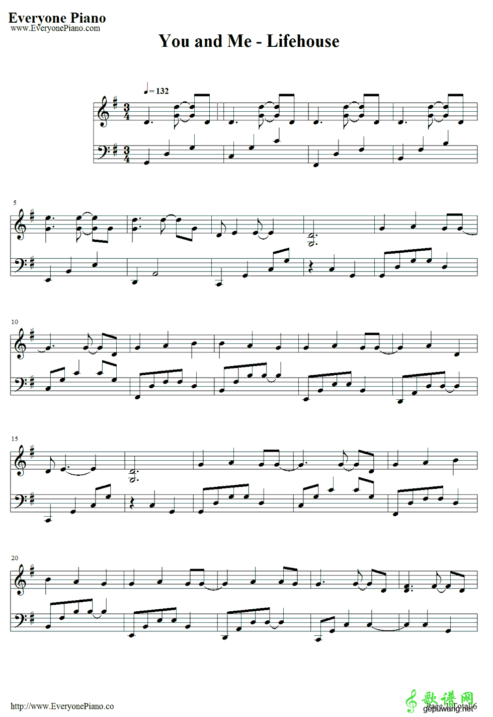 You and Me Lifehouse-You and Me  