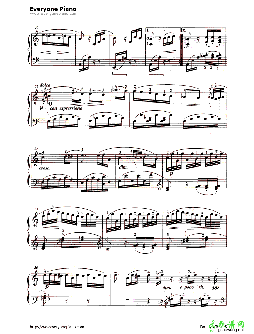 致爱丽丝（für Elise） 