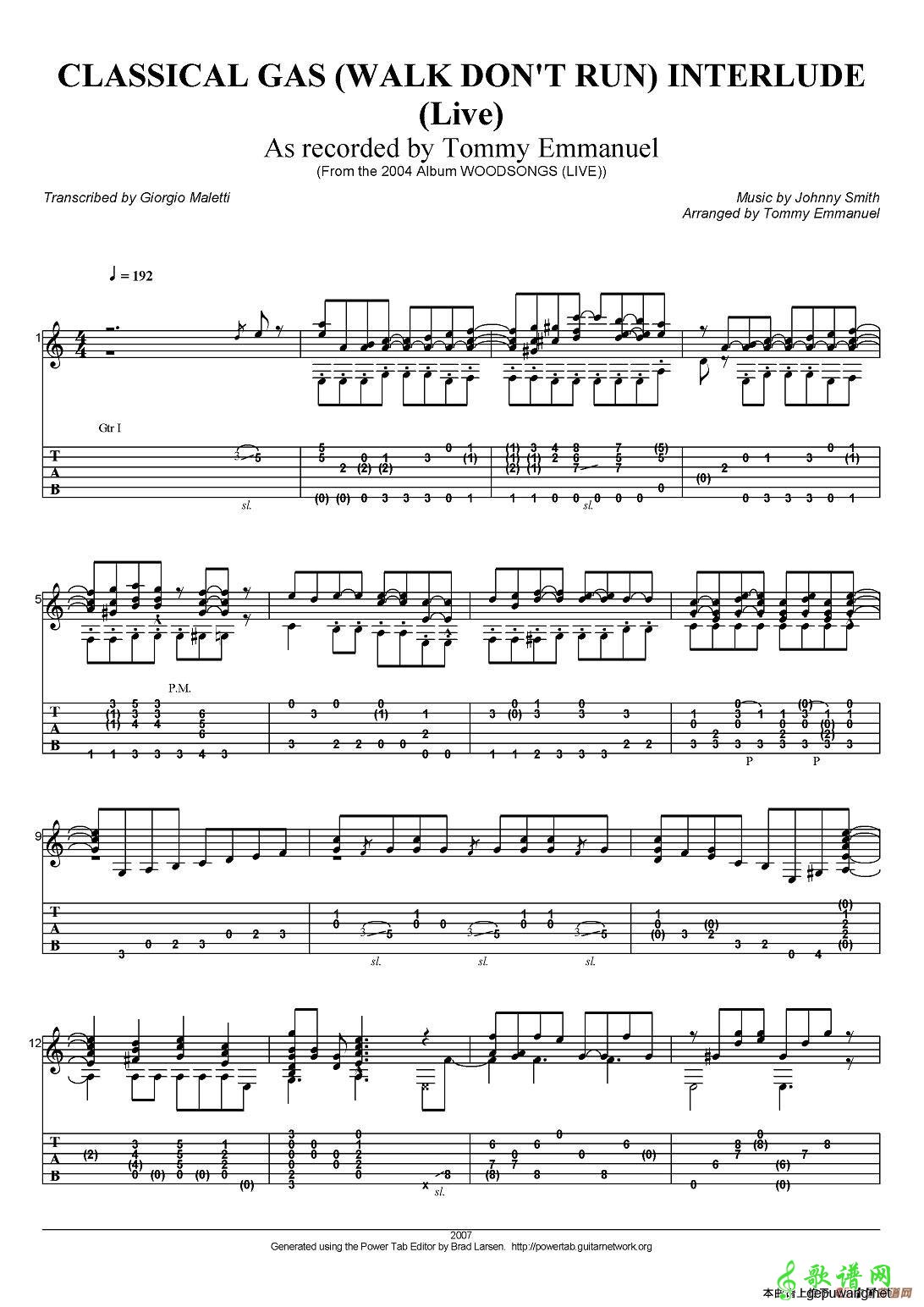 classical gas（walk dont run）interlude
