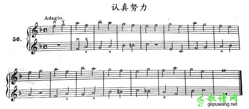 认真努力