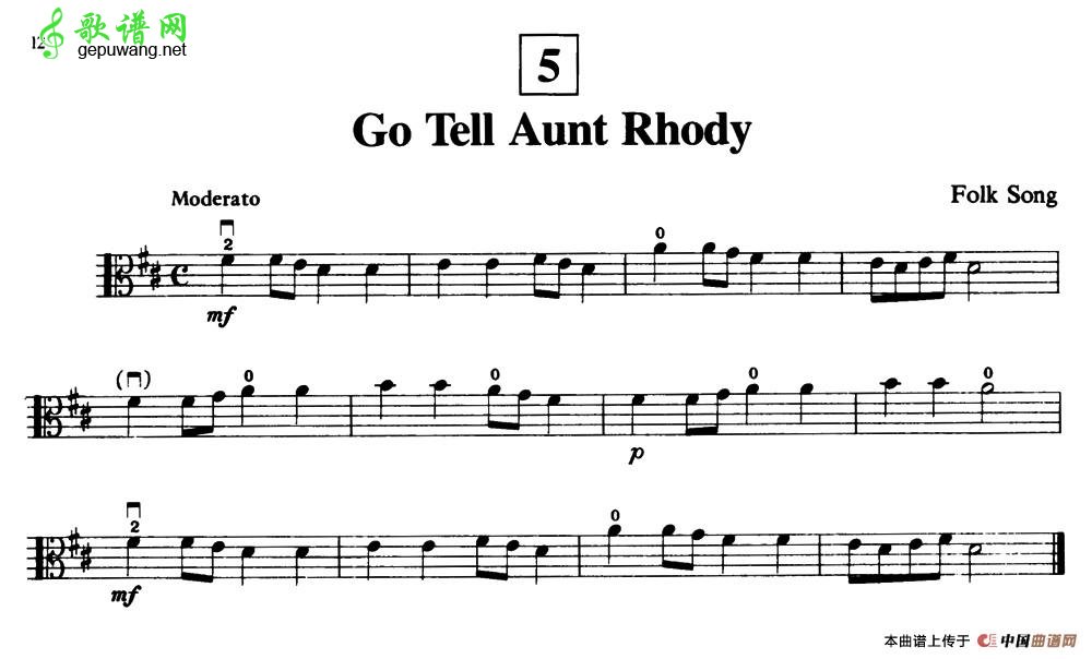 Go Tell Aunt Rhody