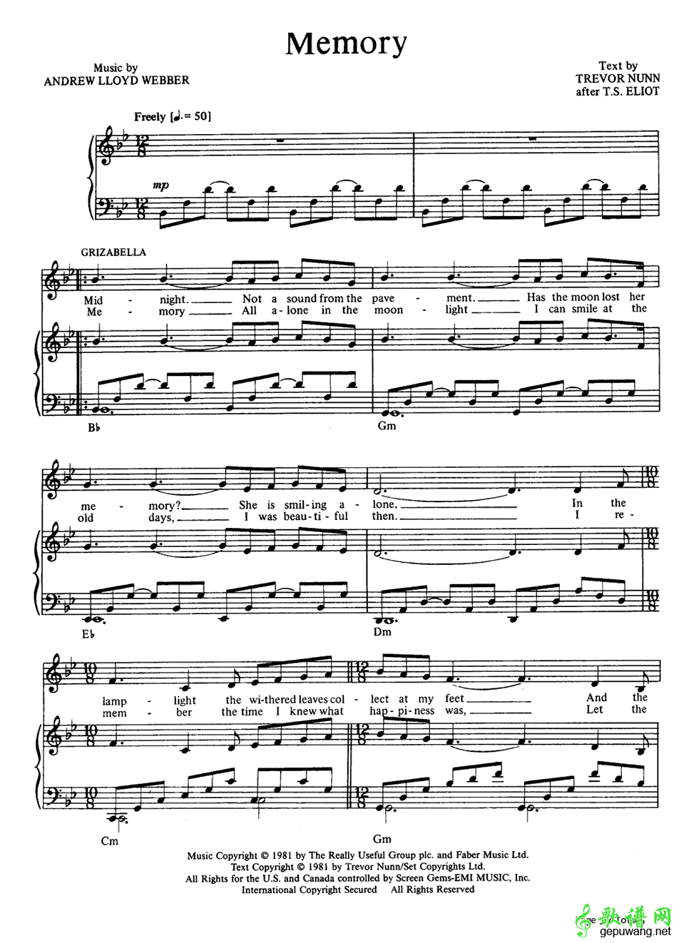 Memory Grizabella-Memory  