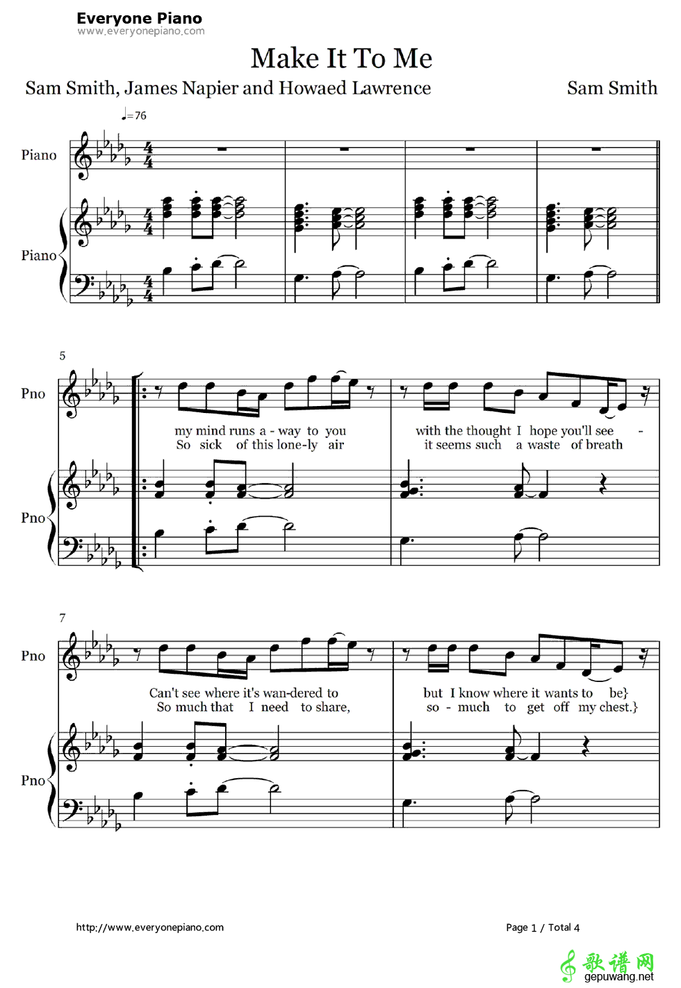 Make It To Me Sam Smith-Make It To Me  