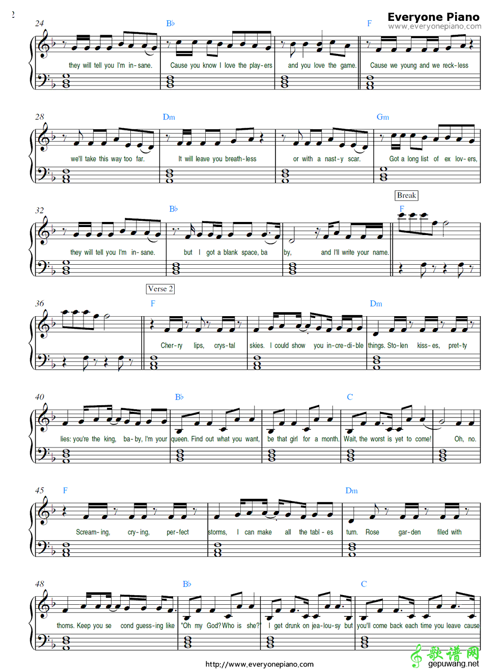 Blank Space Taylor Swift-Blank Space  