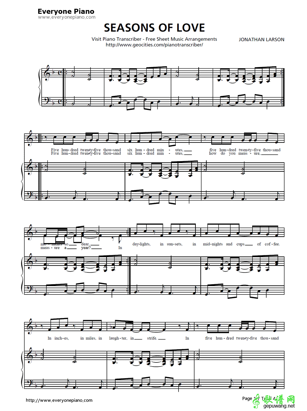 Seasons of Love 