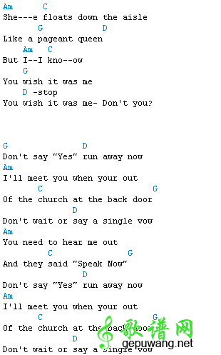 Speak now