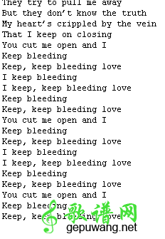 bleeding love