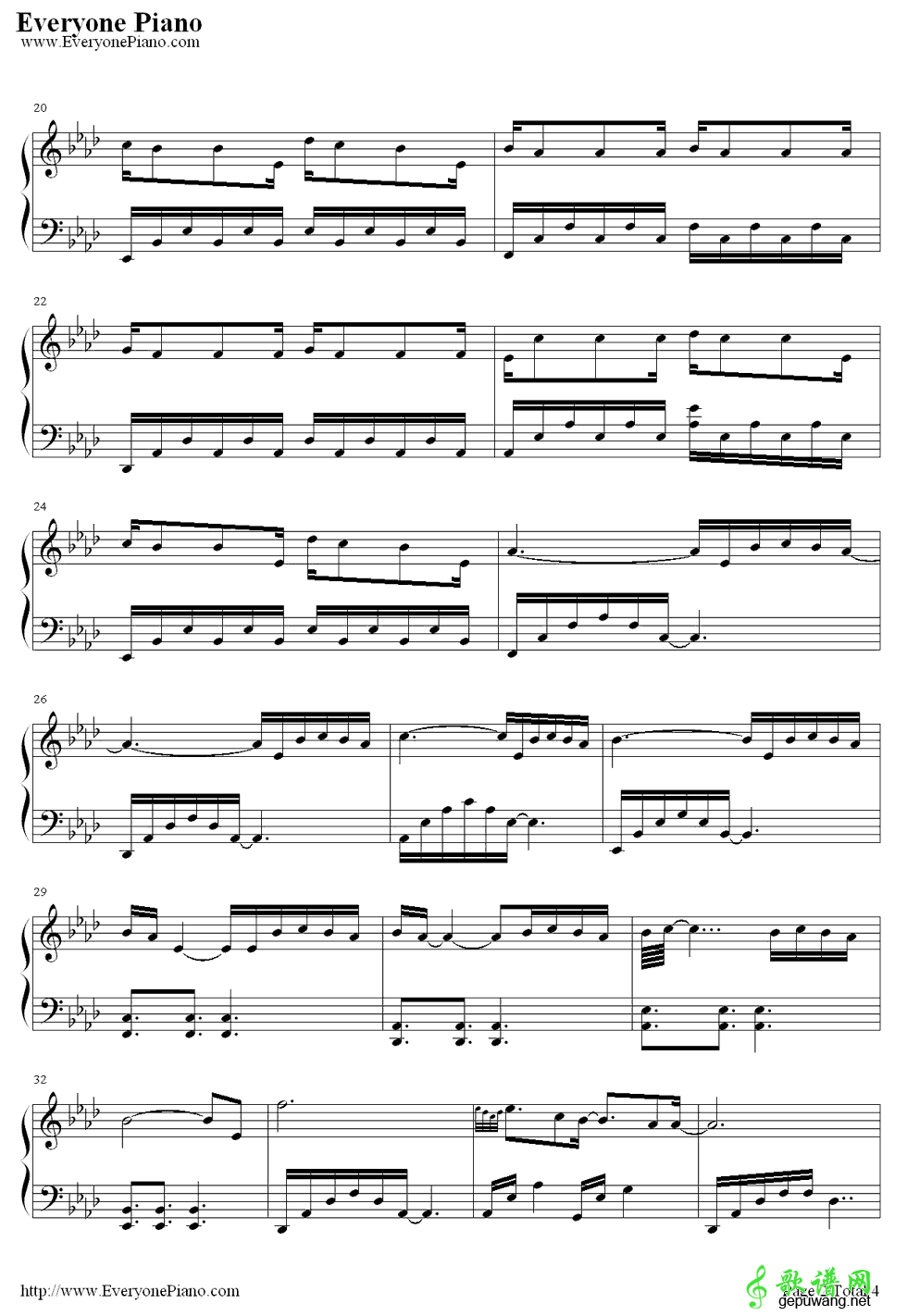 Nuvole Bianche Ludovico Einaudi-Nuvole Bianche钢琴