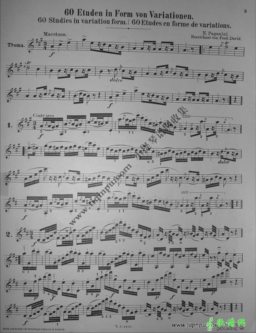 帕格尼尼的60首练习曲