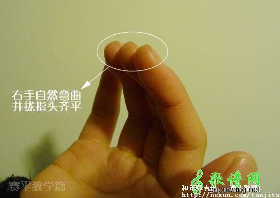 初学者正确手势