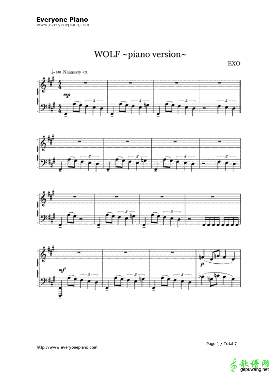 wolf（狼与美女） EXO-wolf（狼与美女） 